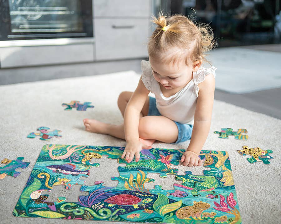 In the Rainforest (35-Piece) Floor Puzzle Ages 3+