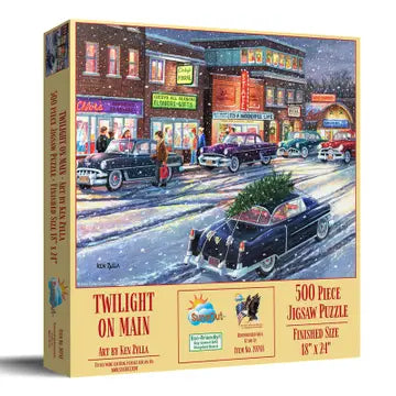 Twilight On Main 500 Pc Puzzle