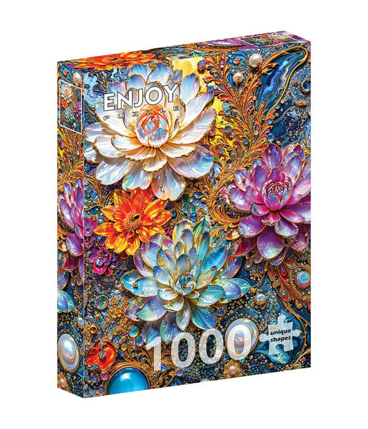 Pearlescent Waterlilies 1000-Piece Enjoy Puzzle