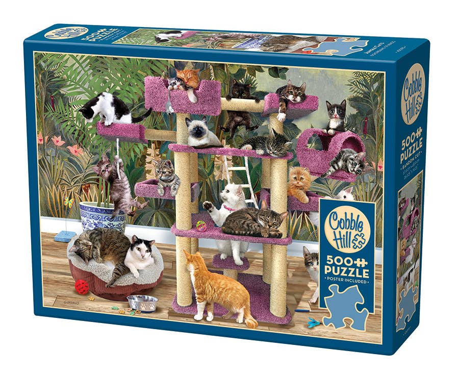 Jungle Cats 500-Piece Cobble Hill Puzzle