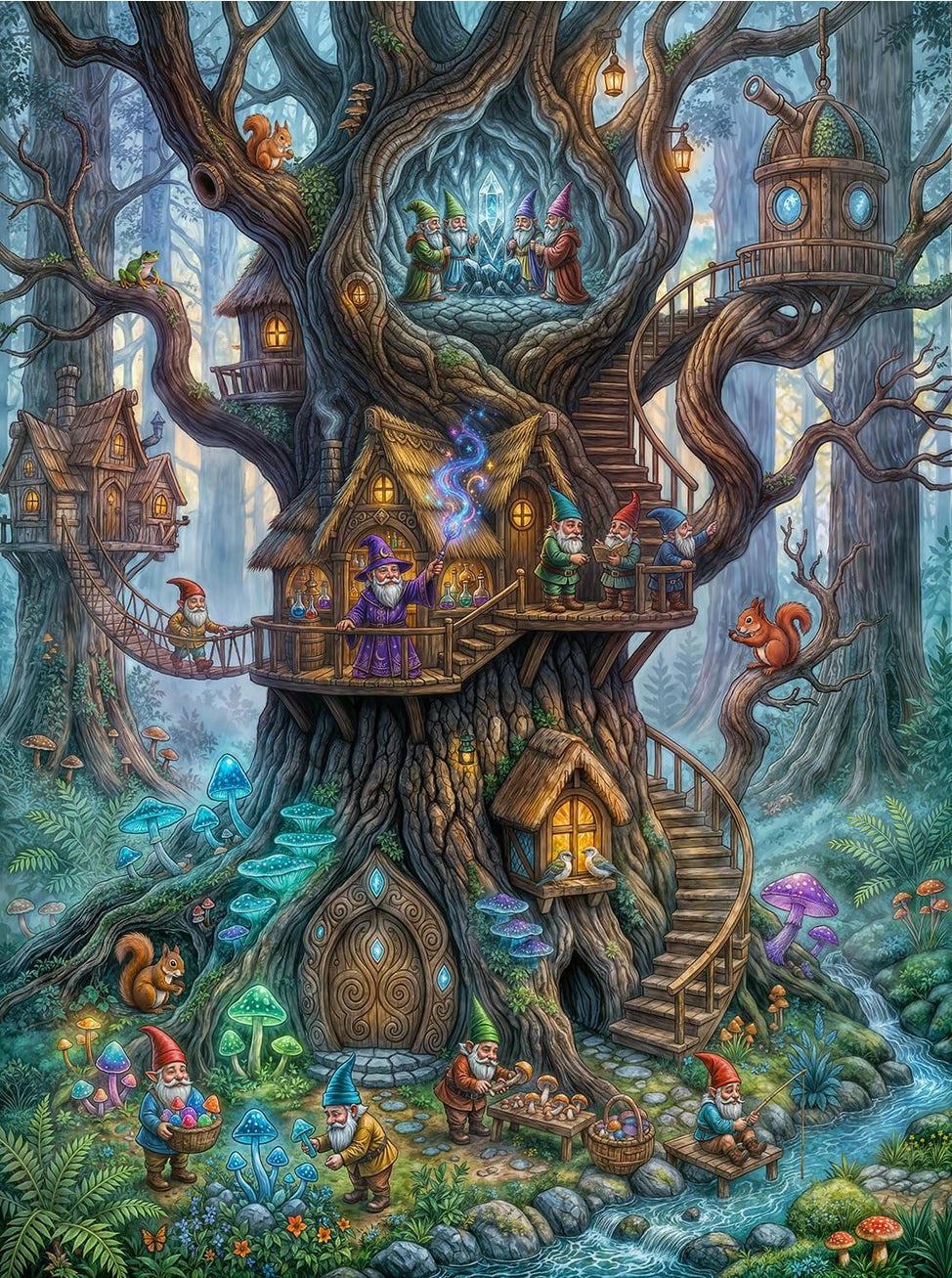 Gnomes in the Forest 1000 Pc Puzzle