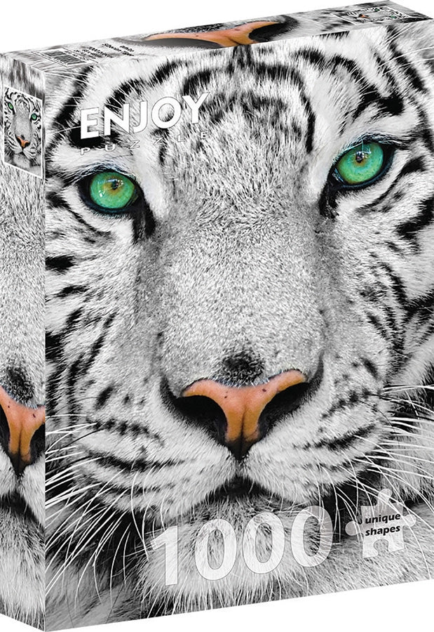White Siberian Tiger 1000-Piece Enjoy Puzzle