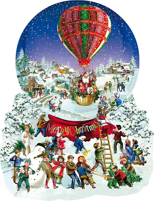 Old Fashioned Snow Globe Shaped Puzzle