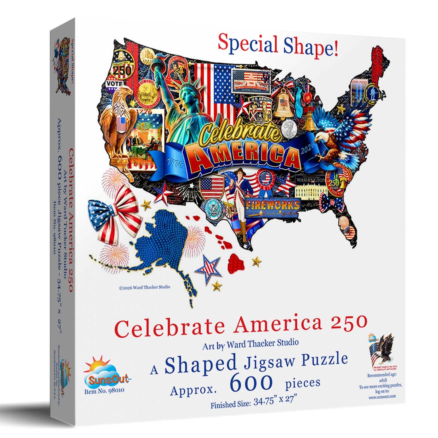 5002 Celebrate America 250 - USA Shape