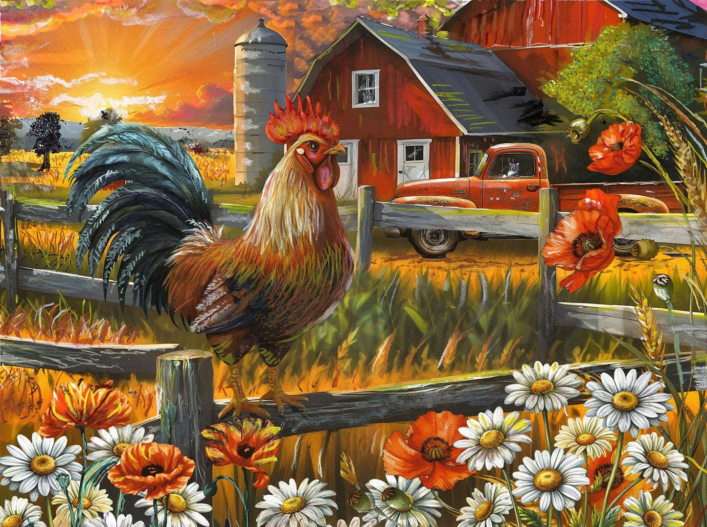 Sunrise on the Farm 1000 Pc Puzzle