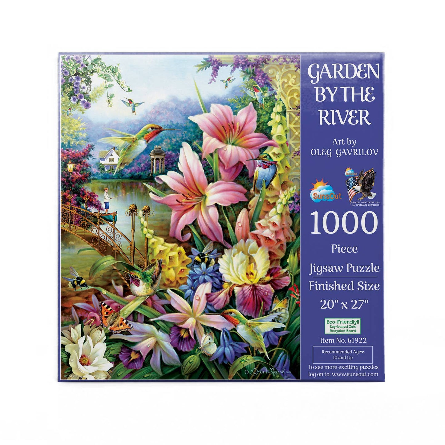 1379 Garden by the River 1000 pc Puzzle