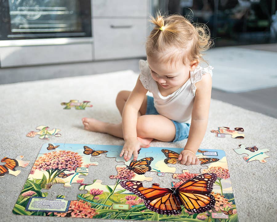 Life Cycle of a Monarch (35-Piece) Cobble Hill Floor Puzzle