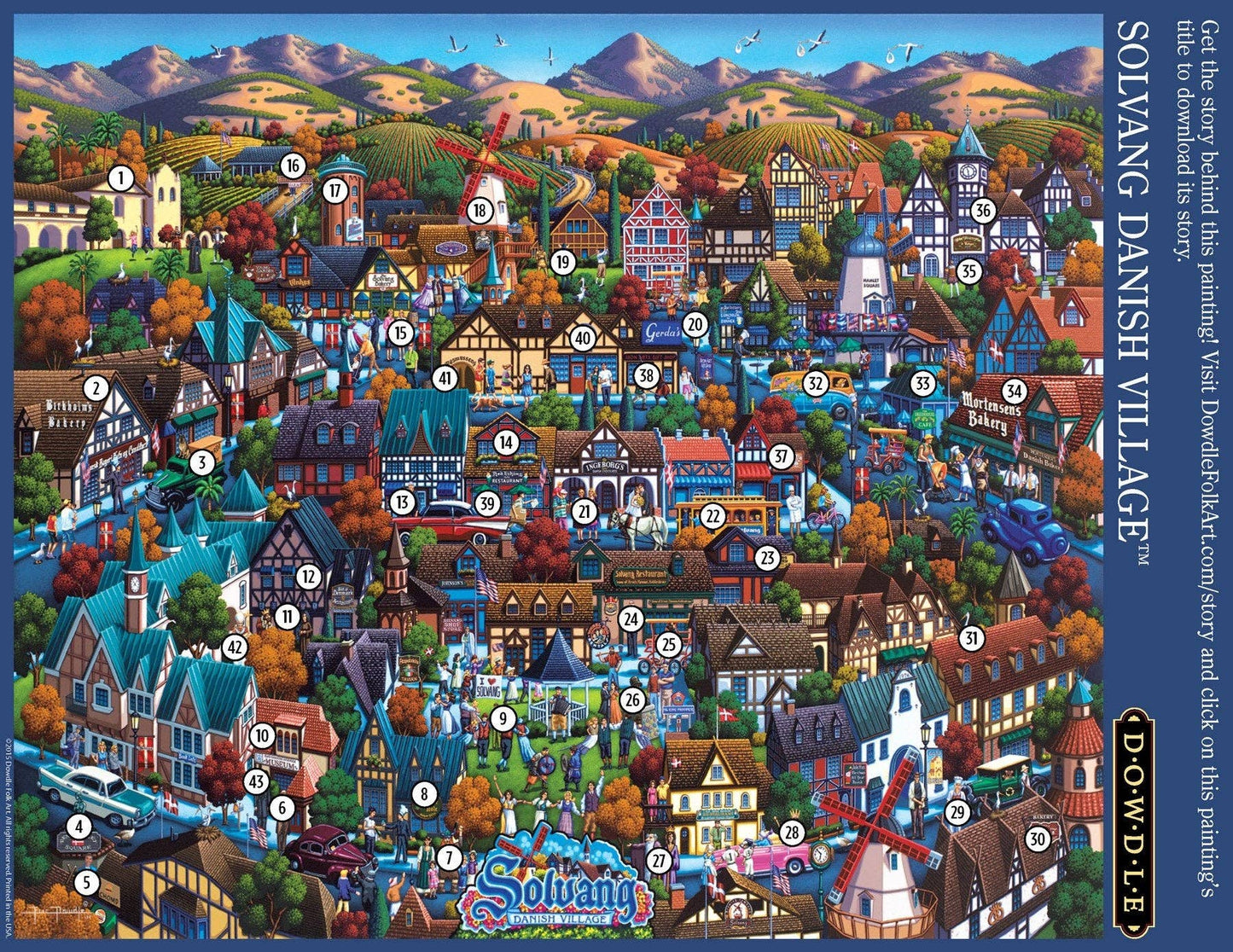 Solvang Danish Village - 1000 Piece