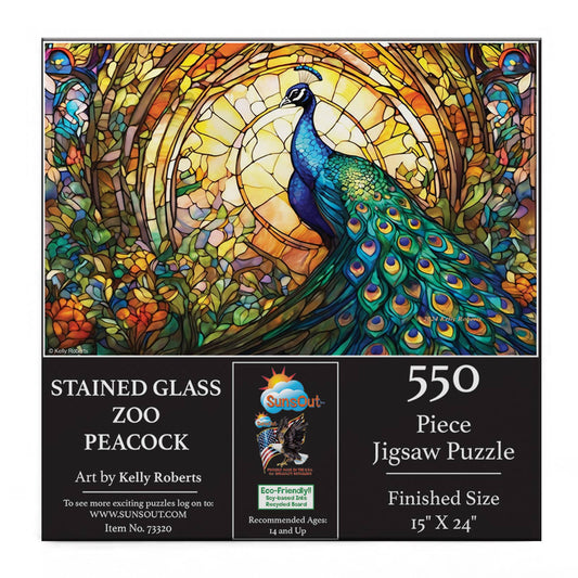 1271 SG Zoo - Peacock 550 pc Puzzle