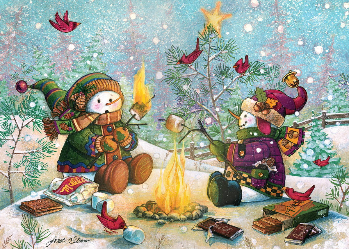 S'more Snowfall (Tray) 35-Piece Cobble Hill Puzzle