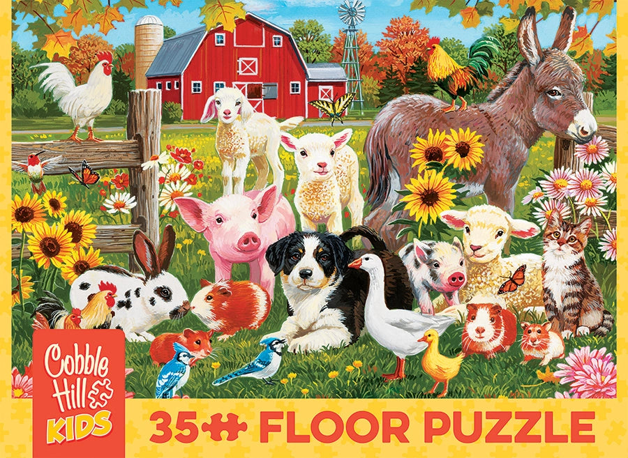 Farmyard Greetings (35-Piece) Cobble Hill Floor Puzzle