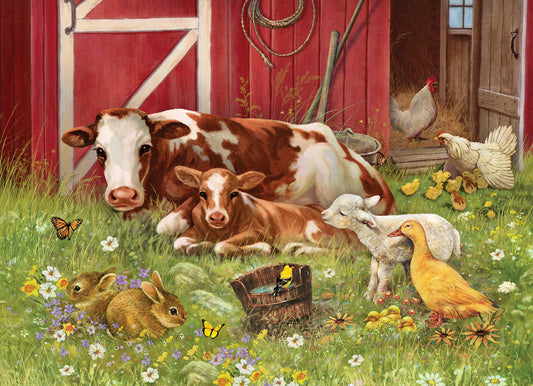 Barnyard Family (tray) 35-Piece Cobble Hill Puzzle