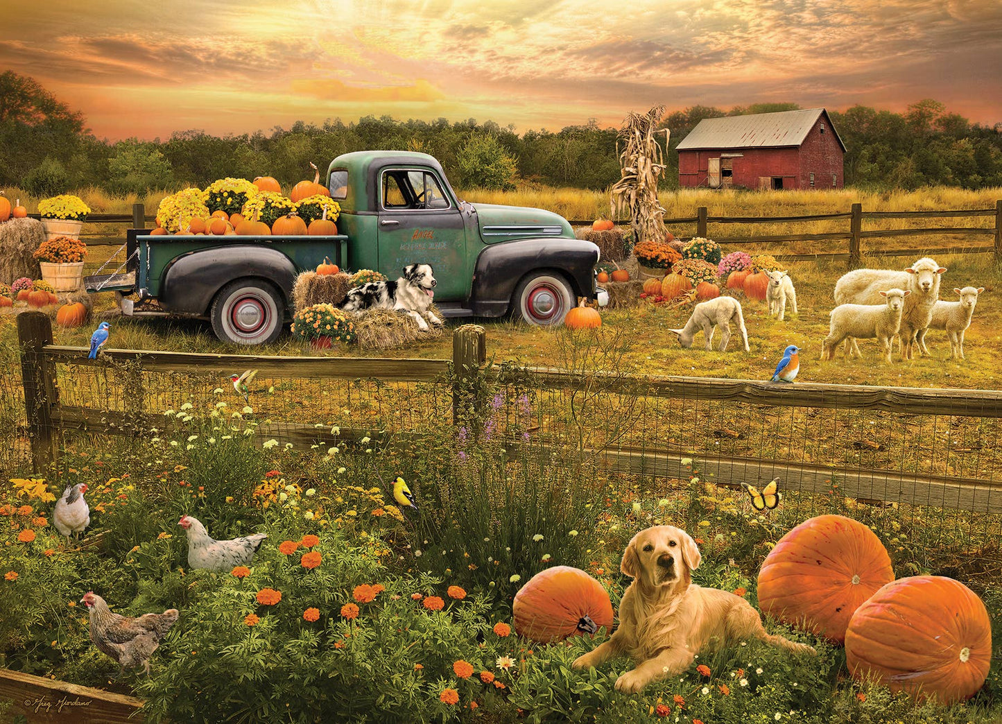 Harvest Time 1000-Piece Cobble Hill Puzzle