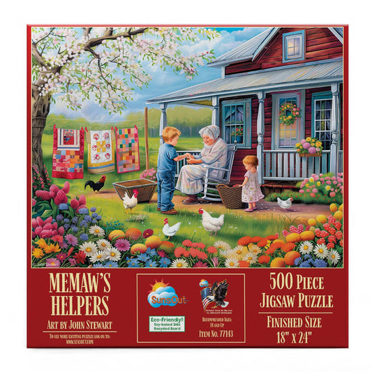Memaw's Helpers 500 pc Puzzle
