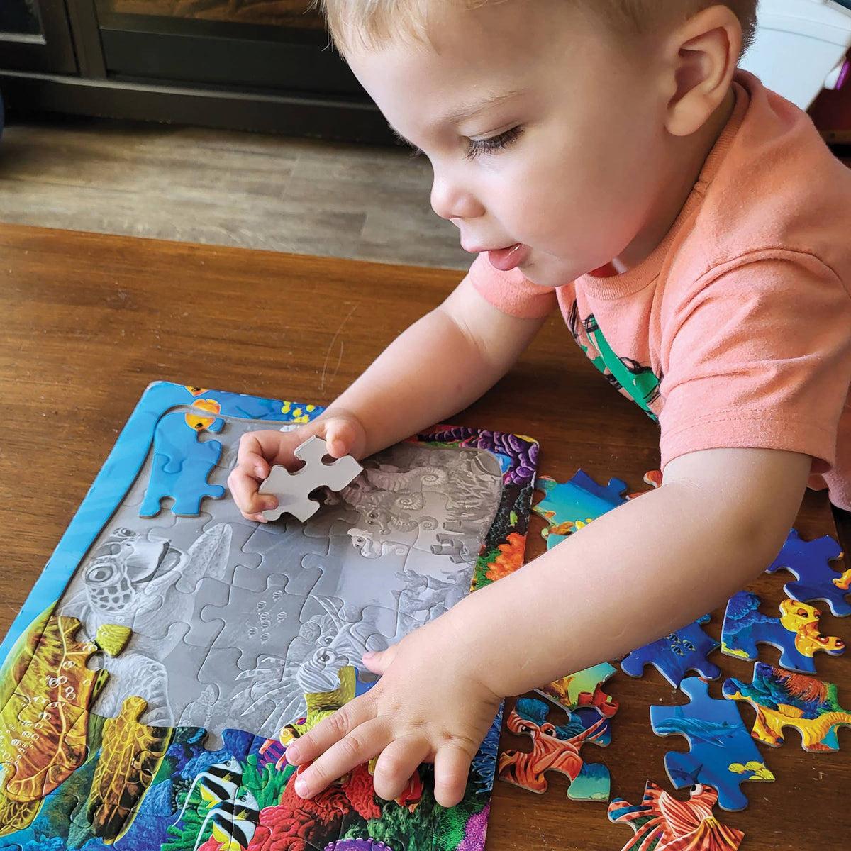 Undersea Turtle (Tray) 35-Piece Cobble Hill Puzzle
