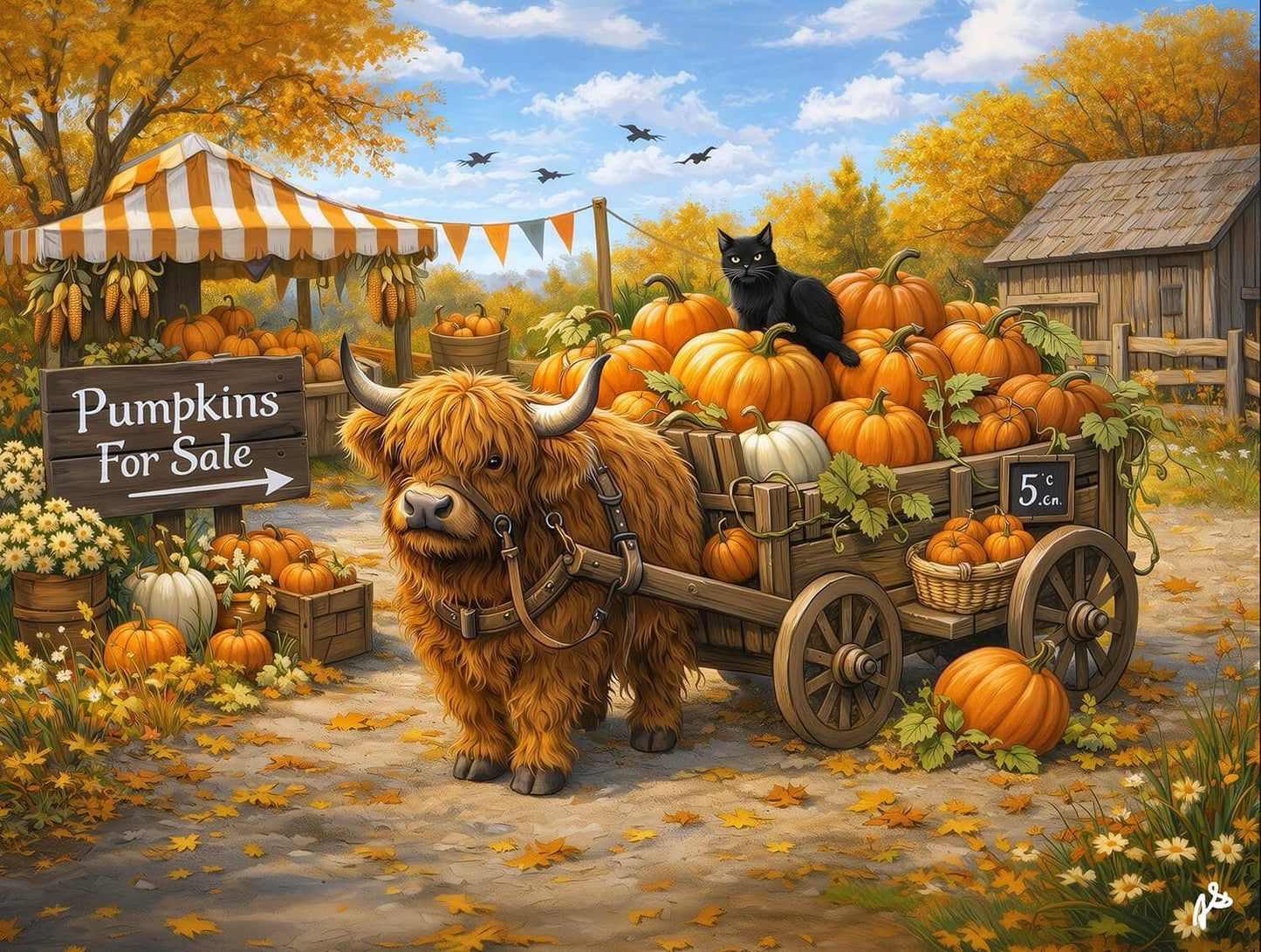 5455 Delivering Pumpkins 300 pc Puzzle