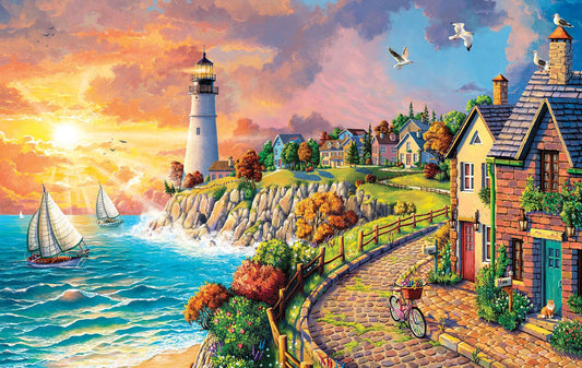 Lighthouse by the Sea 550 pc Puzzle