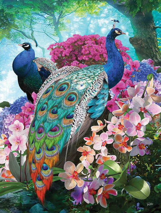 0640 Pretty Peacock 300 pc Puzzle