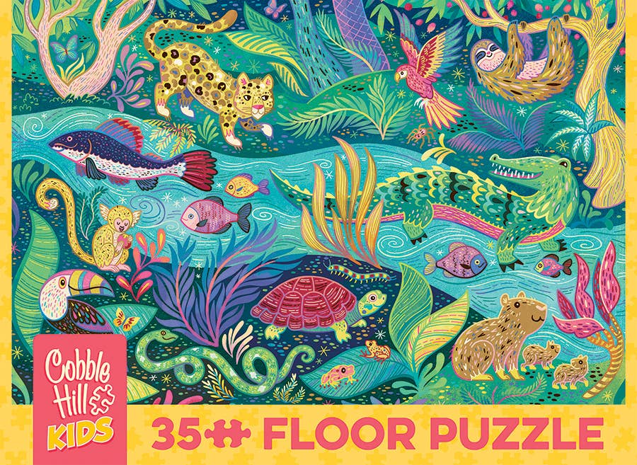 In the Rainforest (35-Piece) Floor Puzzle Ages 3+