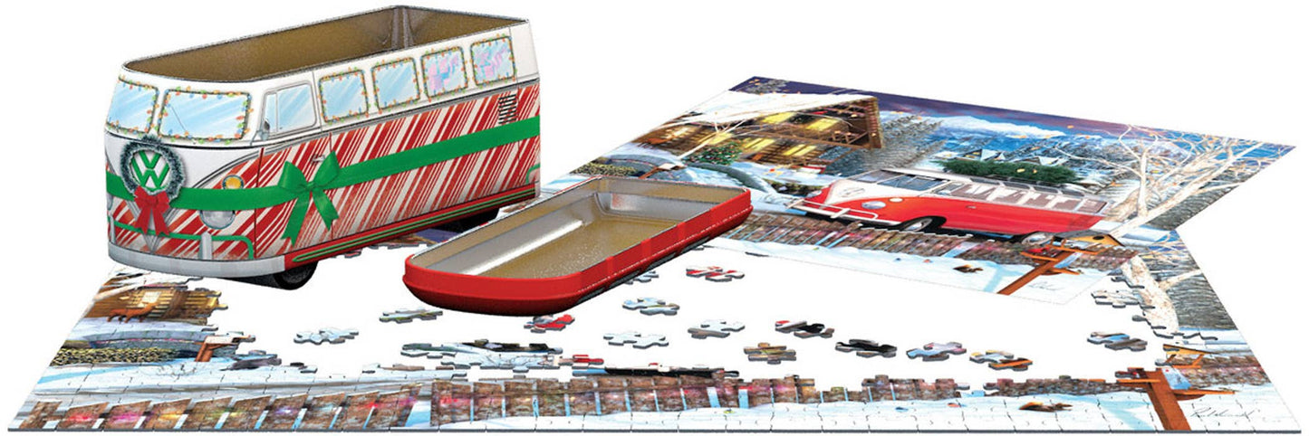VW Christmas Bus Tin
