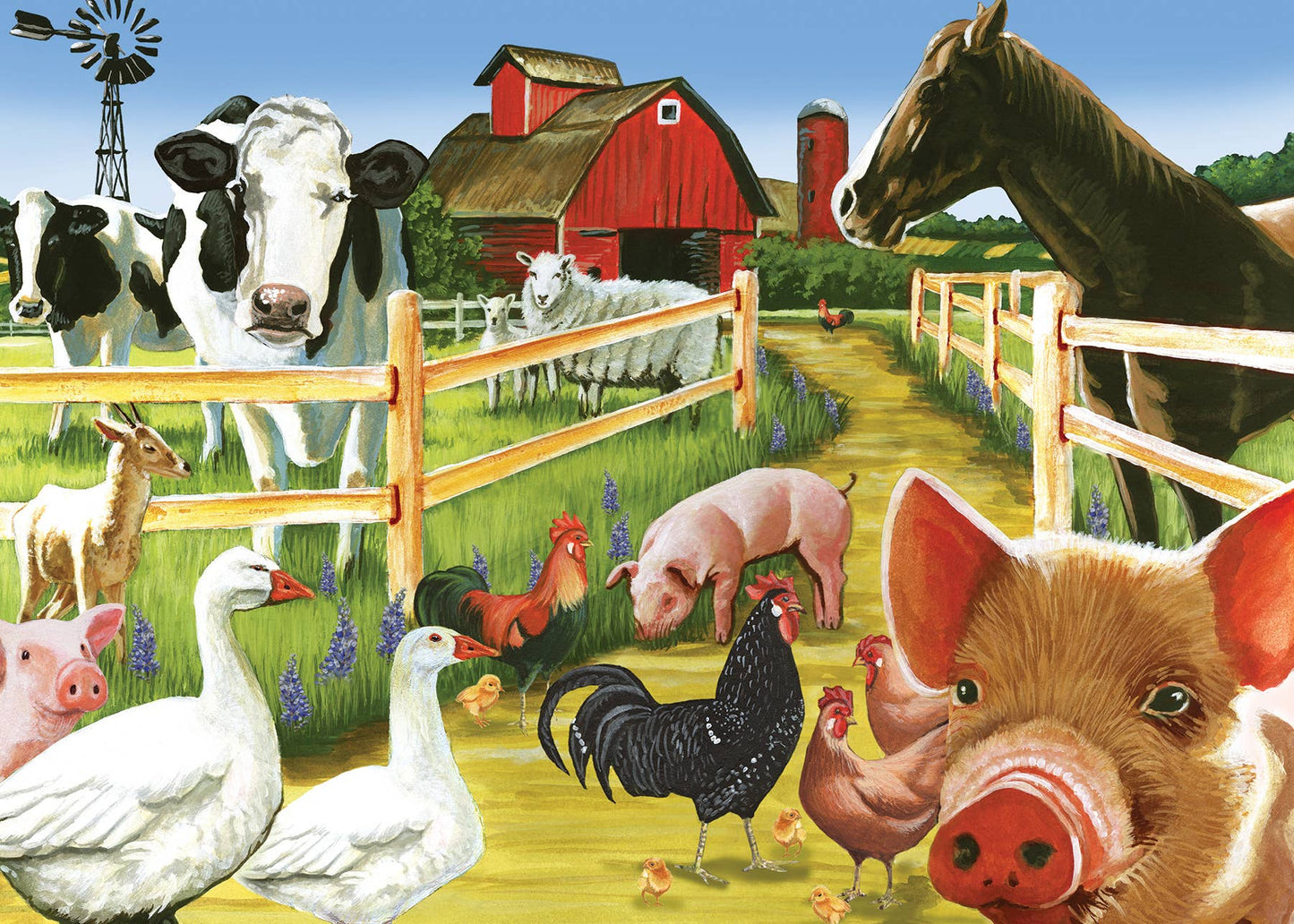 Farmyard Welcome (tray) 35-Piece Puzzle