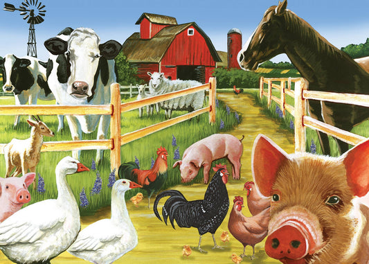 Farmyard Welcome (tray) 35-Piece Puzzle