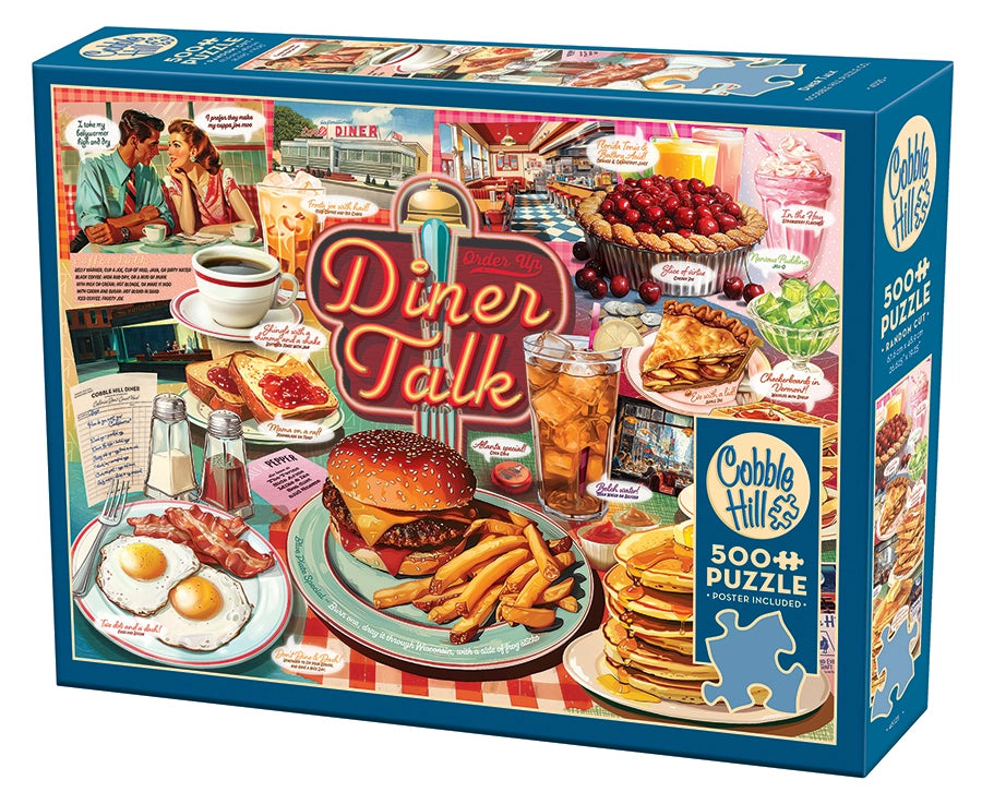 Diner Talk 500-Piece Cobble Hill Puzzle
