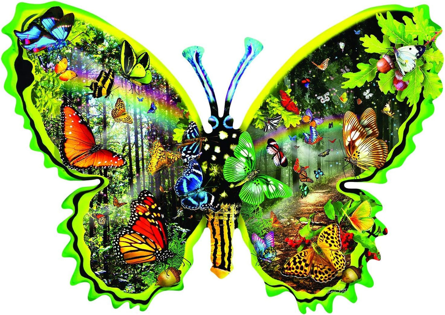 Butterfly Migration 1000 Piece Shaped