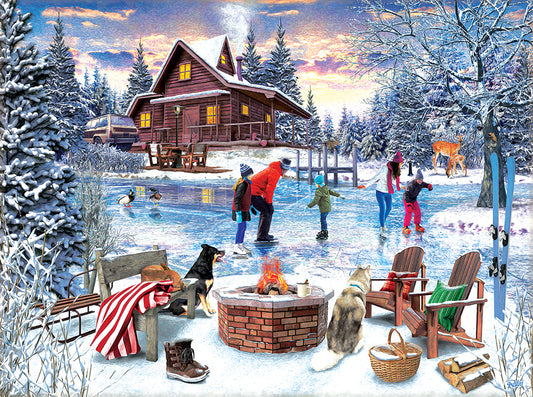 Fireside Skaters 1000 Pieces