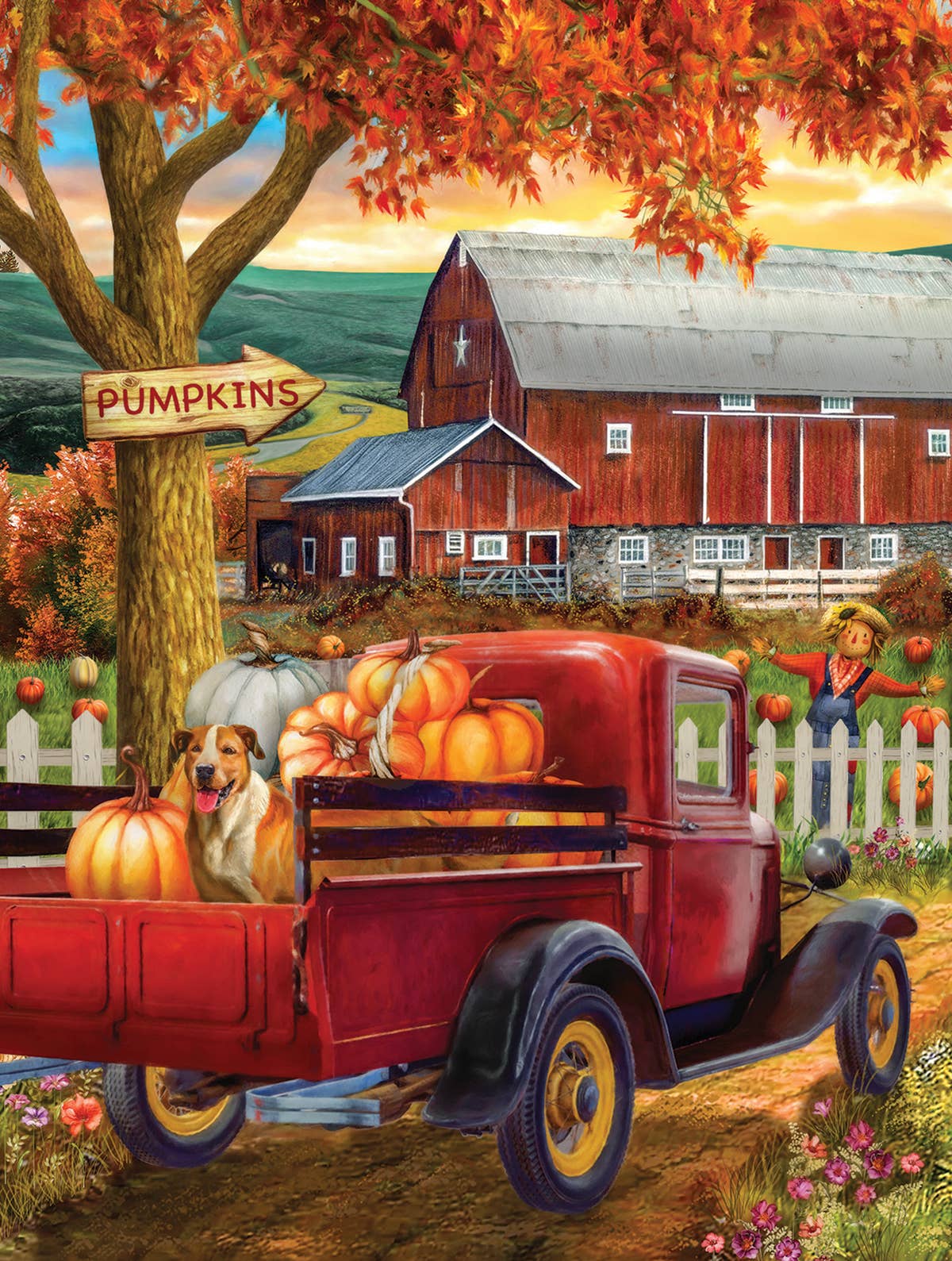 0405 Pumpkin Season 500 pc Puzzle