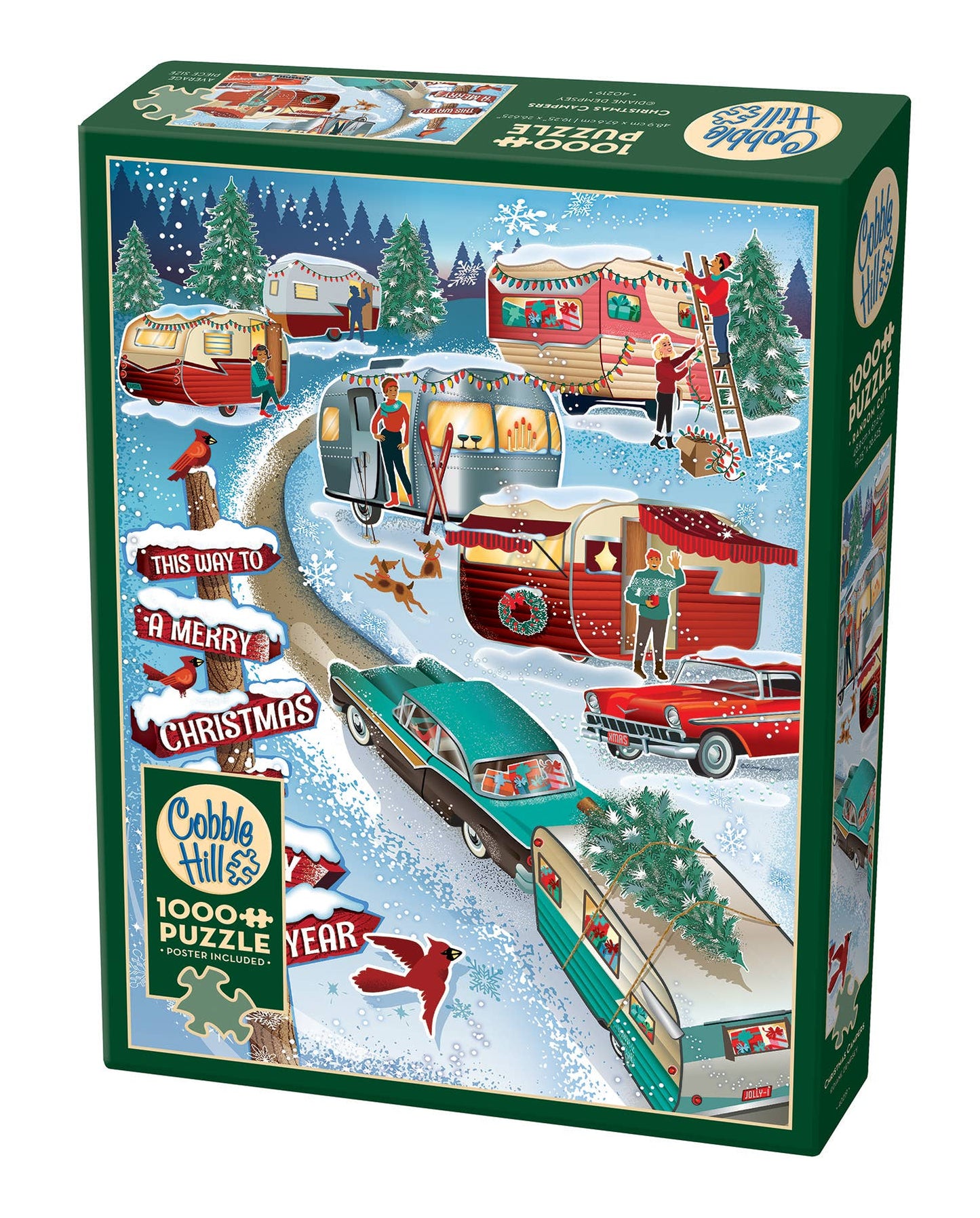 Christmas Campers 1000-Piece Cobble Hill Puzzle