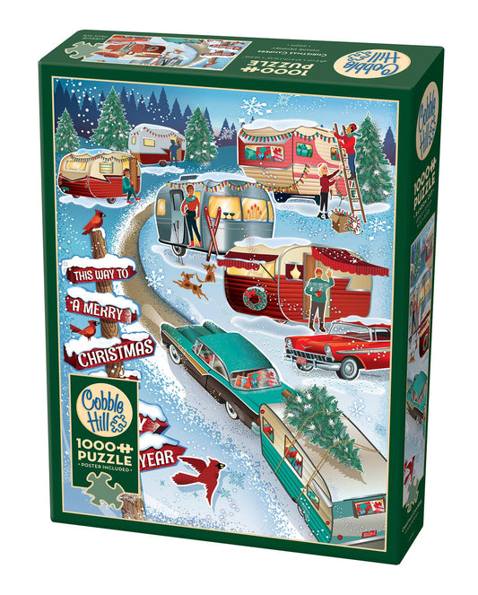 Christmas Campers 1000-Piece Cobble Hill Puzzle