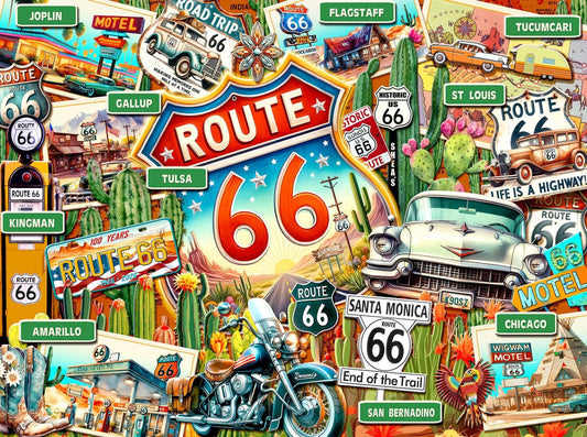 Route 66 - 100 Years of Route 66 1000 pc Puzzle
