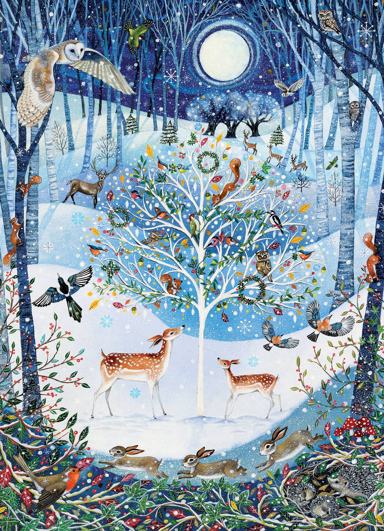 Winter Woodland 500-Piece Cobble Hill Puzzle