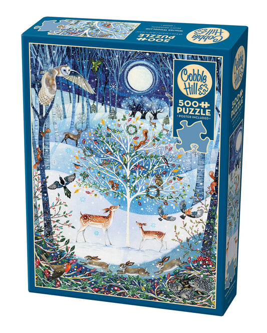 Winter Woodland 500-Piece Cobble Hill Puzzle