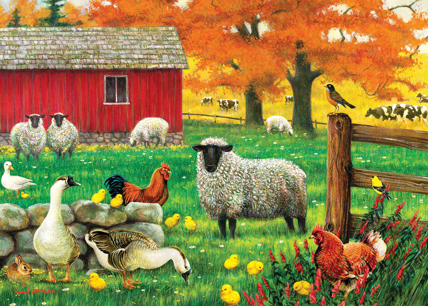 Sheep Farm (Tray) 35-Piece Cobble Hill Puzzle