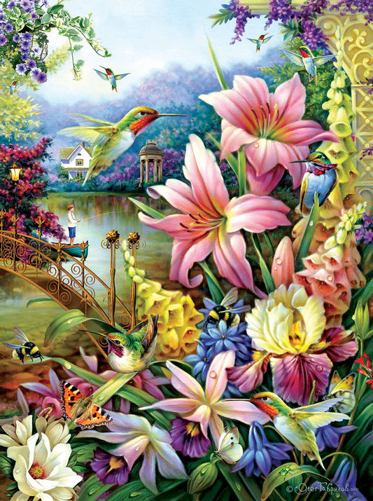 1379 Garden by the River 1000 pc Puzzle