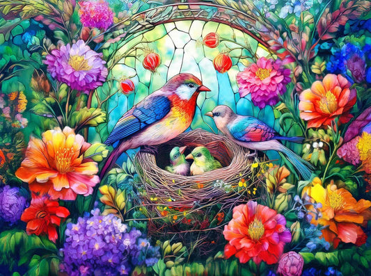 1037 Tending the Nest 1000 pc Puzzle