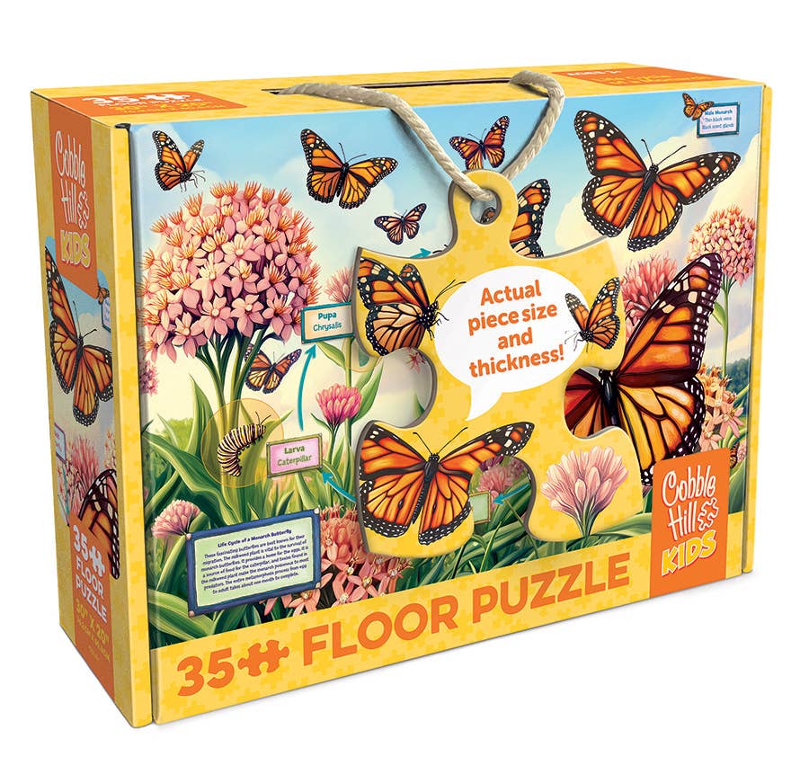Life Cycle of a Monarch (35-Piece) Cobble Hill Floor Puzzle