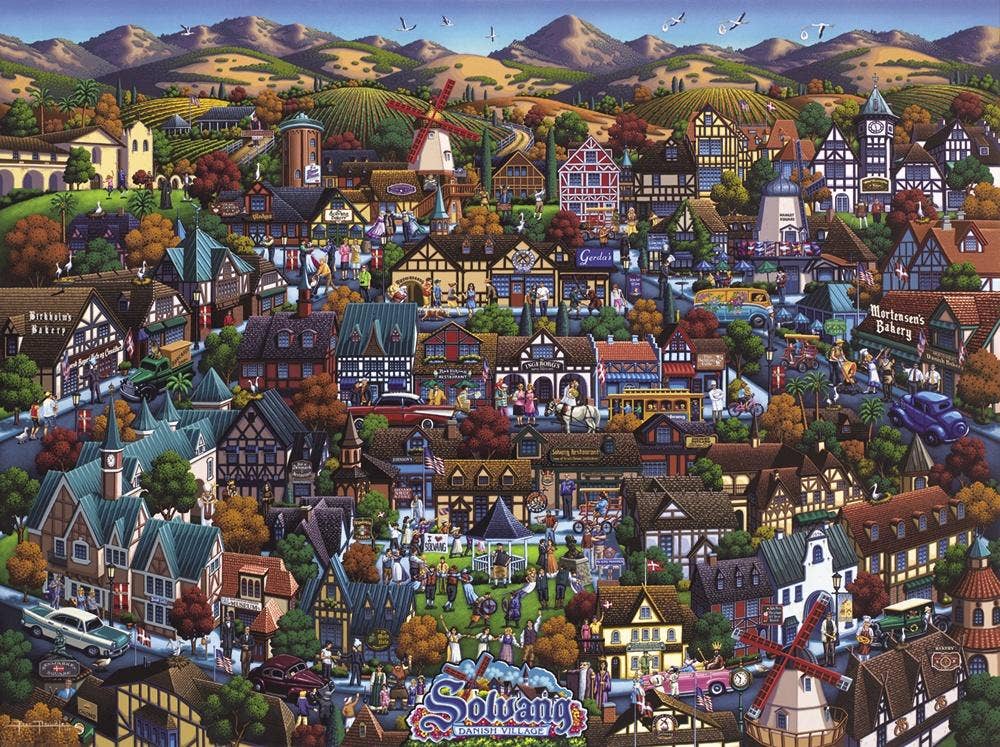 Solvang Danish Village - 1000 Piece