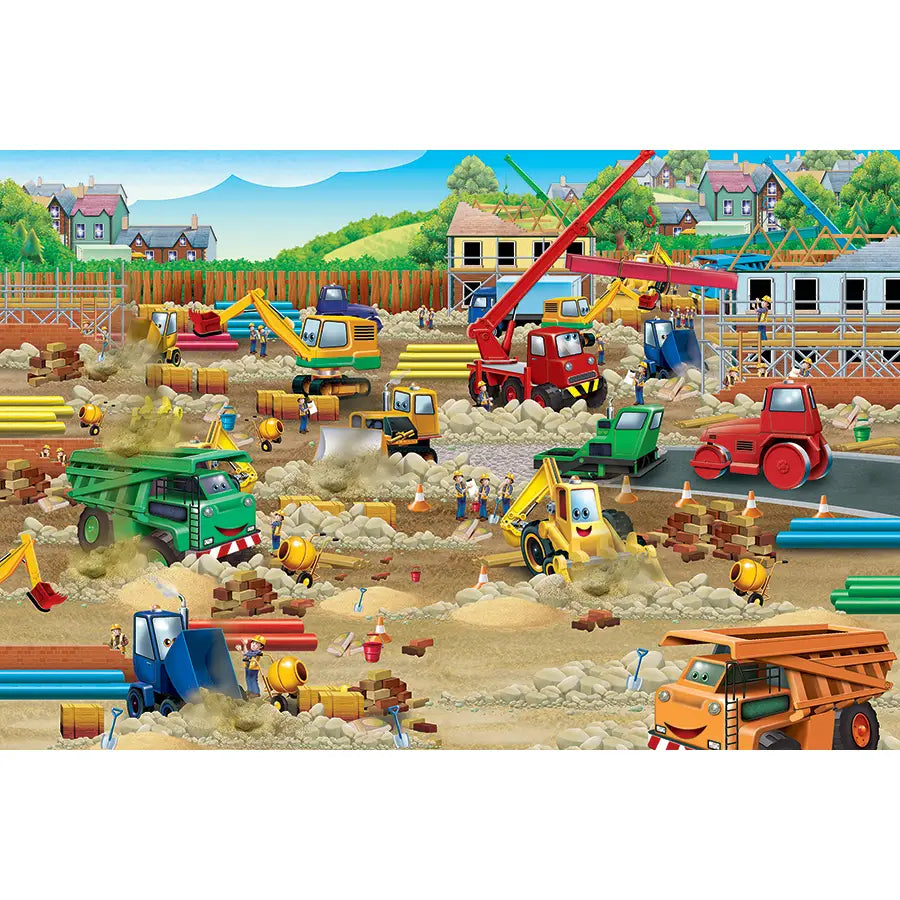 Construction Zone (35-Piece) Cobble Hill Floor Puzzle