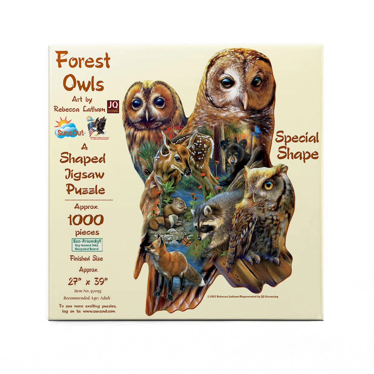 Forest Owls Shaped Puzzle