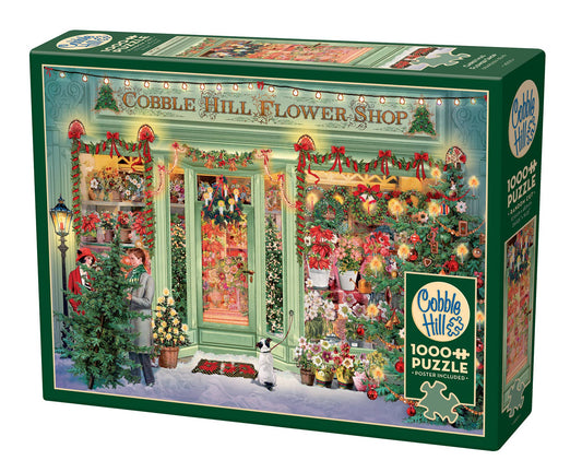 Christmas Flower Shop 1000-Piece Cobble Hill Puzzle