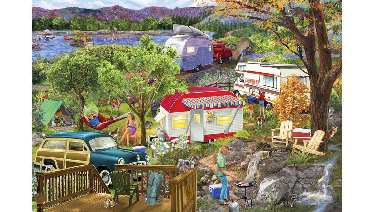 Camping Trailer Tin