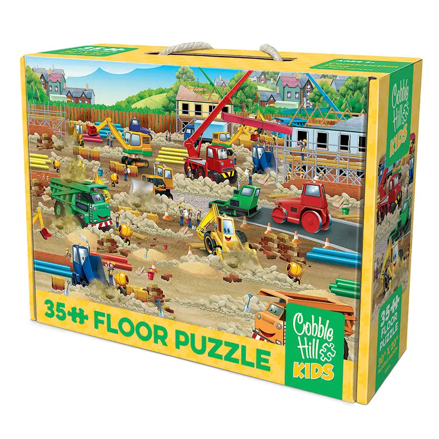 Construction Zone (35-Piece) Cobble Hill Floor Puzzle