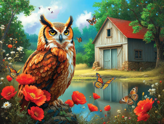 5143 Owl's Gaze 300 pc Jigsaw Puzzle