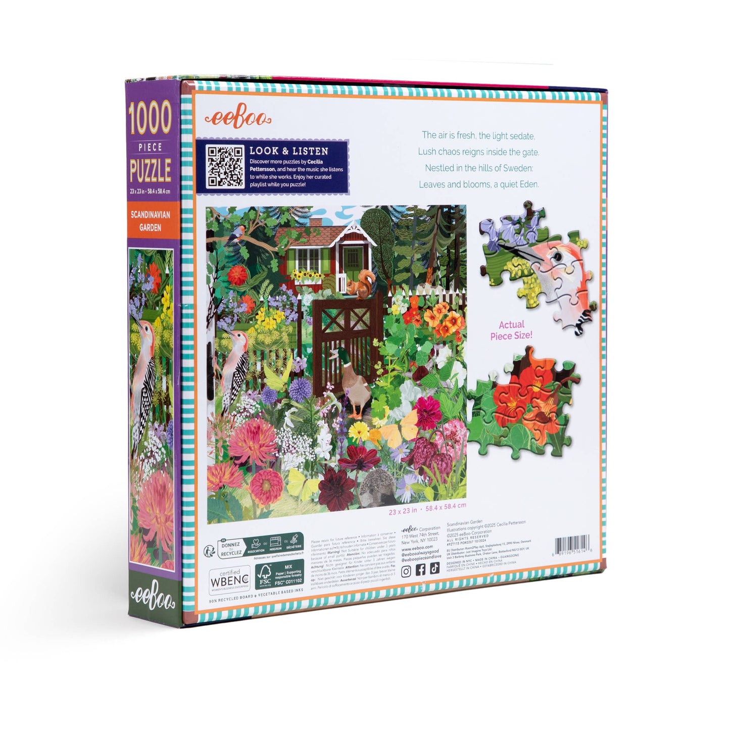 Scandinavian Garden 1000 Piece Square Puzzle