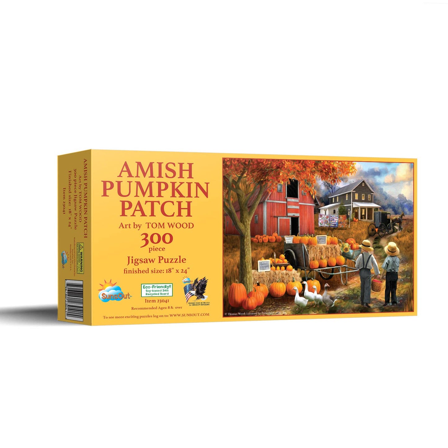 0395 Amish Pumpkin Patch 300 pc Puzzle