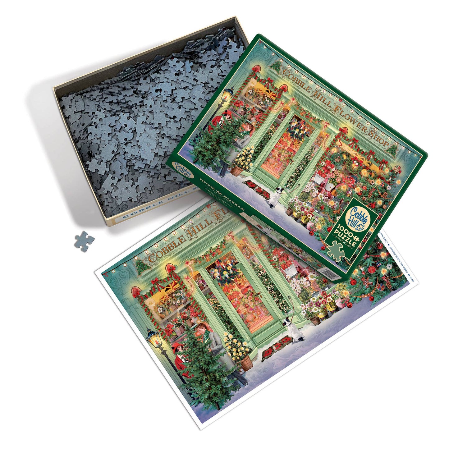 Christmas Flower Shop 1000-Piece Cobble Hill Puzzle