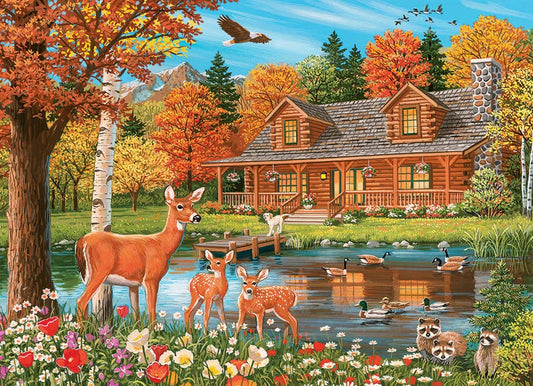 Cottage Pond (Family) 350 Piece Cobble Hill Puzzle